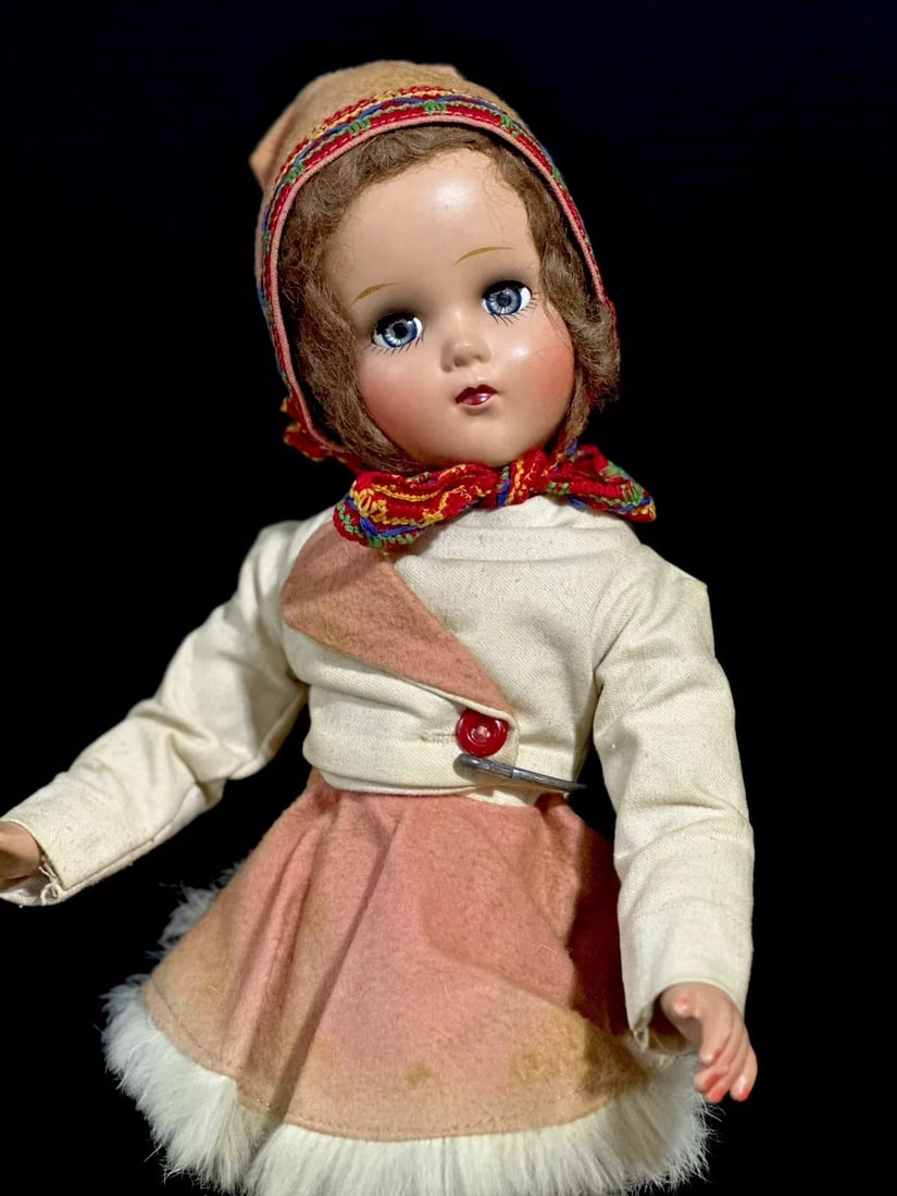 All Original Vintage 1950’s Arranbee R&B Composition 17" Nancy Lee Skater Doll (1 of 6)