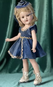 Vintage Madame Alexander 14" Sonja Henie Skater Composition Doll Tagged Outfit