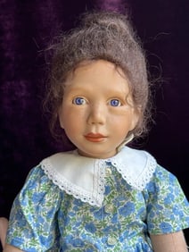Collectible Sonja Hartmann 19” Vinyl and Cloth Doll Lisbeth with Tag