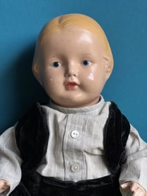 Antique Effanbee 15" Composition Walk Talk Sleep Molded Hair Doll