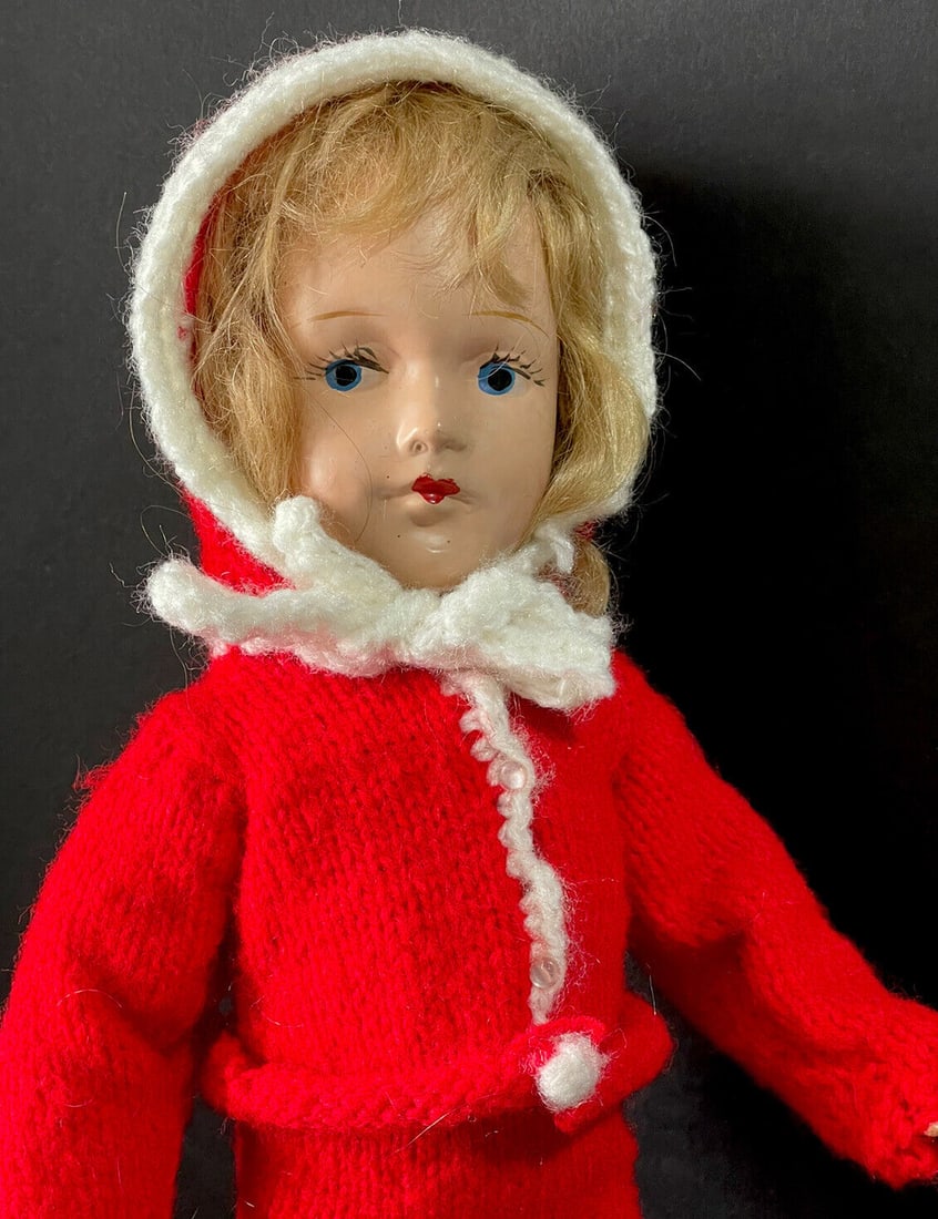 Rare Antique 1920’s 14" Mary Hoyer Composition Mayfair Doll Original Outfit (1 of 7)