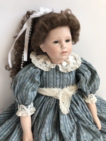 Vintage Thelma Resch Mold Reproduction Collectible Porcelain Doll