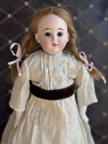 Antique German 14.5" Cuno & Otto Dressel COD 93 DEP Bisque Shoulder Head Doll