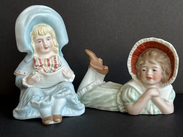 Antique German Gebruder Heubach (?) Unmarked Bisque Boy Figurine