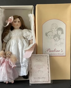 Pauline Bjonness Jacobsen 19" Philomene Doll LE 774/1800 Box, tag, COA