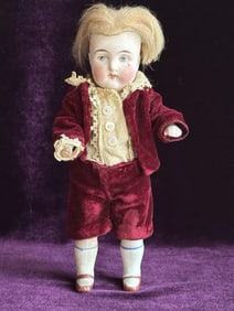 Antique German 7" Kestner All Bisque Mignonette Boy Doll