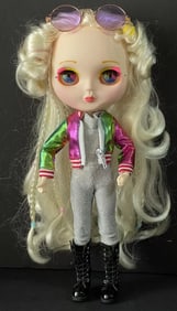 OOAK Custom Blythe 12" Artist Doll Changing Eyes Color