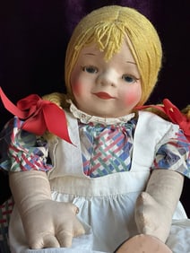Rare Vintage Large 25" Georgene Averill Mask Face Cloth Doll