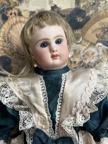 Antique French 10'' Jules Steiner Bebe Le Parisien A 2 Bisque Head Doll