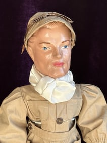 Vintage Canadian 17" Reliable Composition Royal Mountie Nelson Eddy Doll