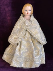 Vintage 7" Ruth Gibbs Porcelain Blonde China Head Doll