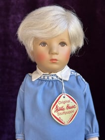 Vintage Collectible 15" Kathe Kruse 32 H Cloth Boy Doll New In Box