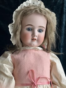 Large Antique German 31" Swaine & Co (?) Bisque Head Child Doll