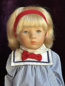 Vintage Collectible 15" Kathe Kruse 35 H Cloth Girl Doll New In Box