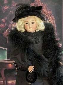 Antique German 21" Simon Halbig 1159 Fashion Lady Bisque Head Gibson Girl Doll