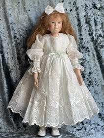 Collectible 23" OOAK Sculptured Artist Polymer Clay Doll by Ronna Morse