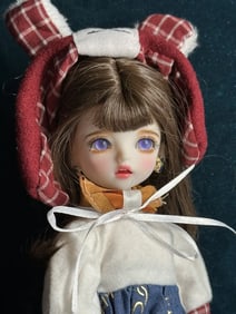 Unidentified Collectible BJD 1/6 11" Plastic (?) Doll Complete Set