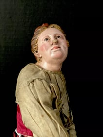 Antique Original Late 18th Century 14 1/2" Neapolitan Crèche Figure Doll