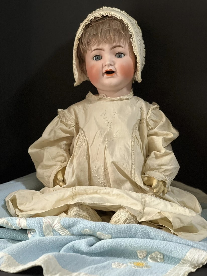 Antique German Simon & Halbig Kammer & Reinhardt 126 Bisque Head Baby 22" Doll (1 of 6)