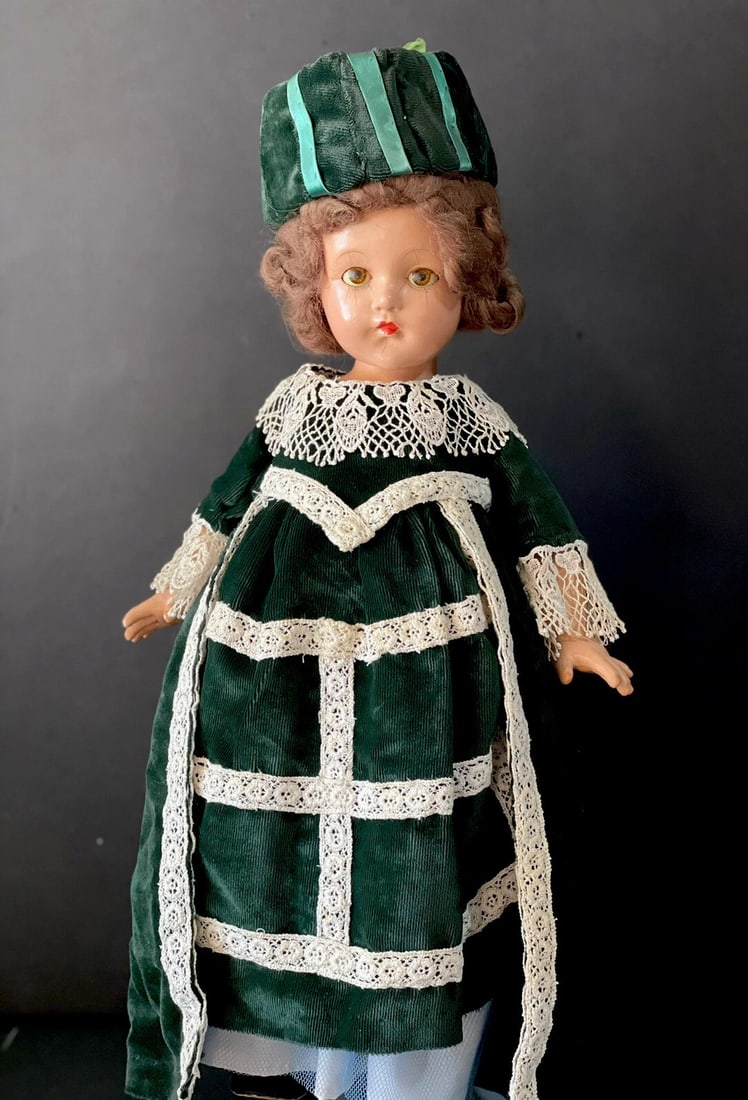 Original Effanbee 1940’s (?) Composition 18" Little Lady Anne Shirley Doll (1 of 6)