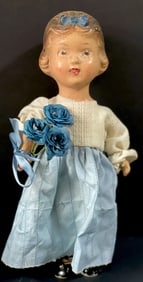 Vintage Unmarked Composition 12" Snow White Doll