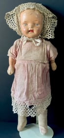 Vintage/Antique (?) Unidentified Large 24" Early Composition Doll