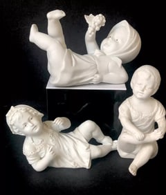 Lot Of 3 Antique Piano Baby Figurines by Carl Schneider Germany