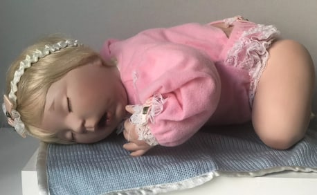 NIB Original Donna RuBert 13" Porcelain Doll Drew Ann w/tag & COA
