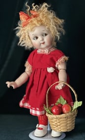 Vintage 9 1/2" Reproduction of Armand Marseille Googly Eyes Mold 243 Doll