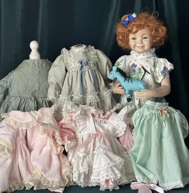 Reproduction Of “Kayla II" by Dianna Effner Porcelain 18" Doll Multiple Outfits