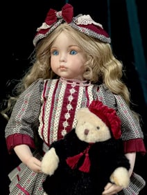 Reproduction Of Dianna Effner 19" Porcelain Doll “Emily" Cloth Body