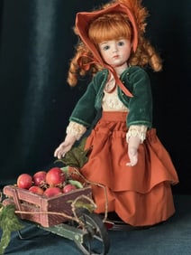 Reproduction of Antique French Albert Marque 14" Doll By Linda and Alan Marx