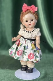 Vintage 1953 Vogue Ginny Doll Poodle Haircut Tagged Linda Dress Afternoon Series