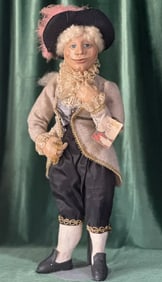 OOAK Artist Handmade Polymer 23" Doll “Pete" by Sandra Shull