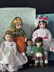 Lot Of 5 Vintage Plastic/Vinyl Dolls By Madame Alexander For Project/Repair