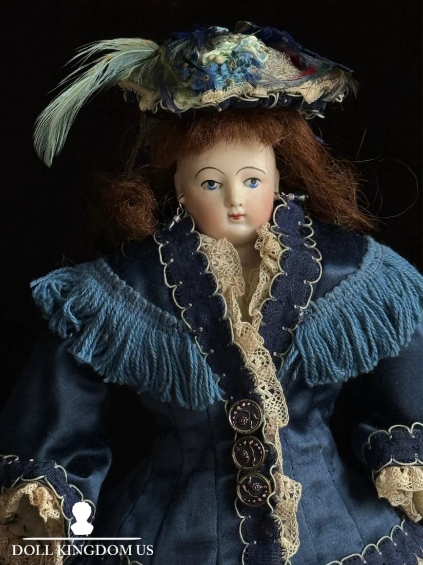 Rare Petite 12" Antique French François Gautier Bisque Head Fashion Doll (1 of 20)