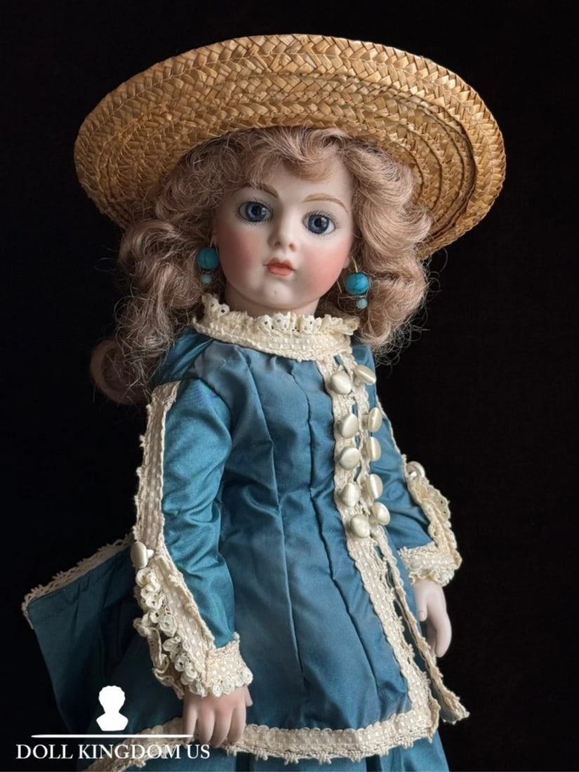 Vintage Porcelain 1967 Leather 15" Reproduction of Antique French Bru Jne Doll (1 of 20)
