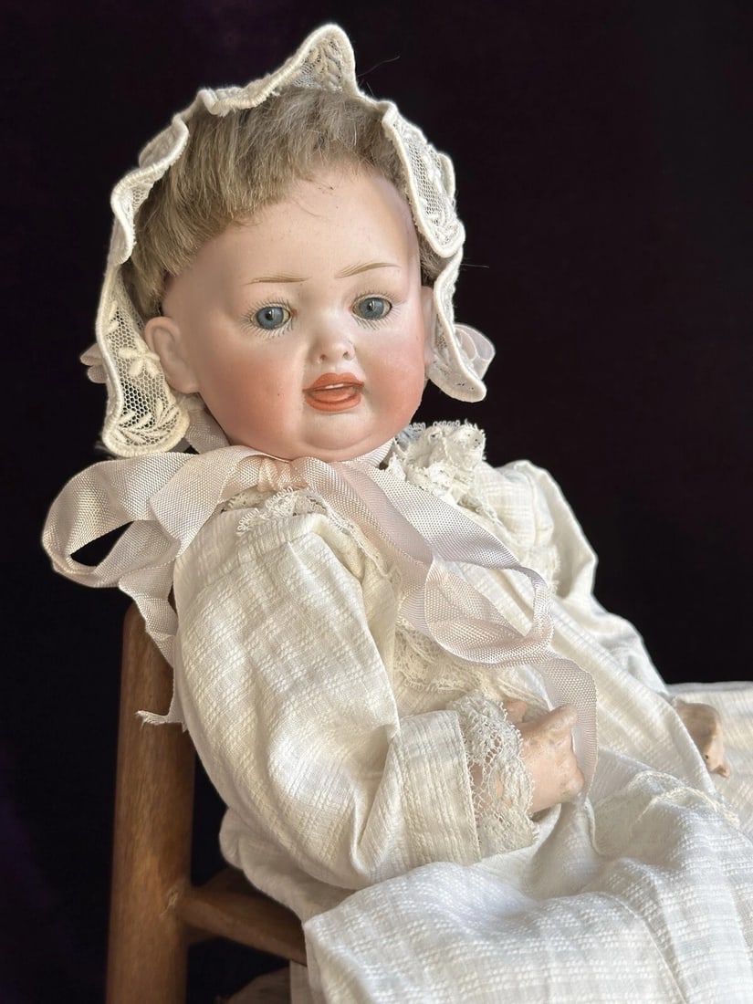 Rare Antique German 11.5" Kley Hahn 160 Open/Closed Mouth Bisque Head Baby Doll (1 of 20)
