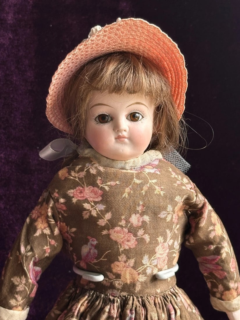 Antique German 14.5" Unmarked Kling/ABG Solid Bisque Shoulder Head Fashion Doll (1 of 20)