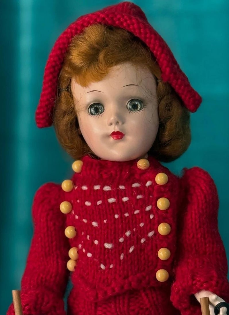 Vintage 14" Mary Hoyer Plastic Doll Skiing Vintage Outfit (1 of 20)