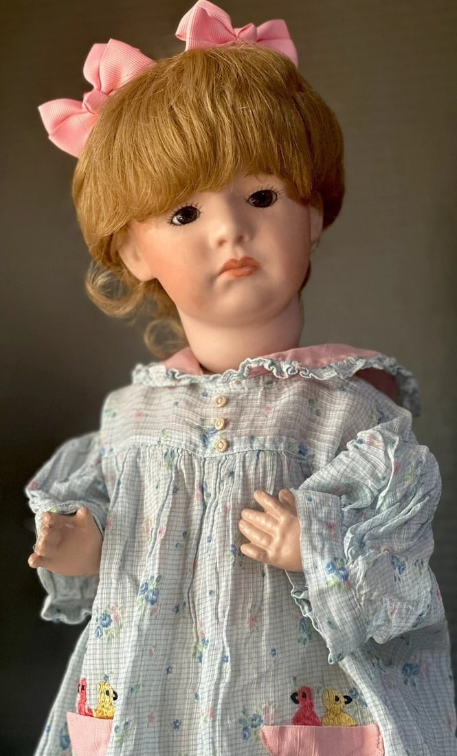 Artist Reproduction of Gebruder Heubach 7246 Pouty Face Character 19" Doll (1 of 14)