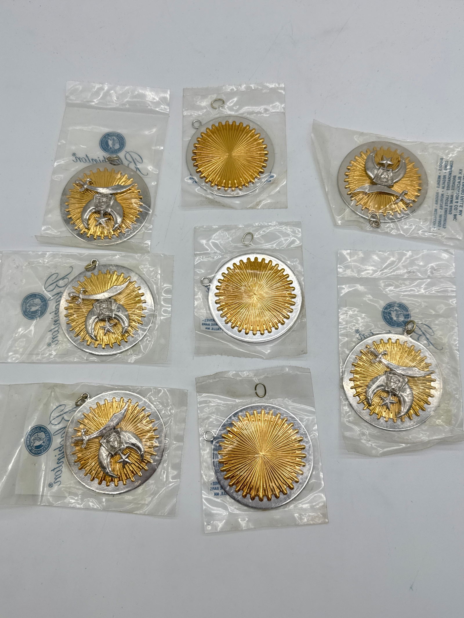 Masonic 33rd Degree Scottish Rite Collar Jewels  - (117 white) (1 of 6)