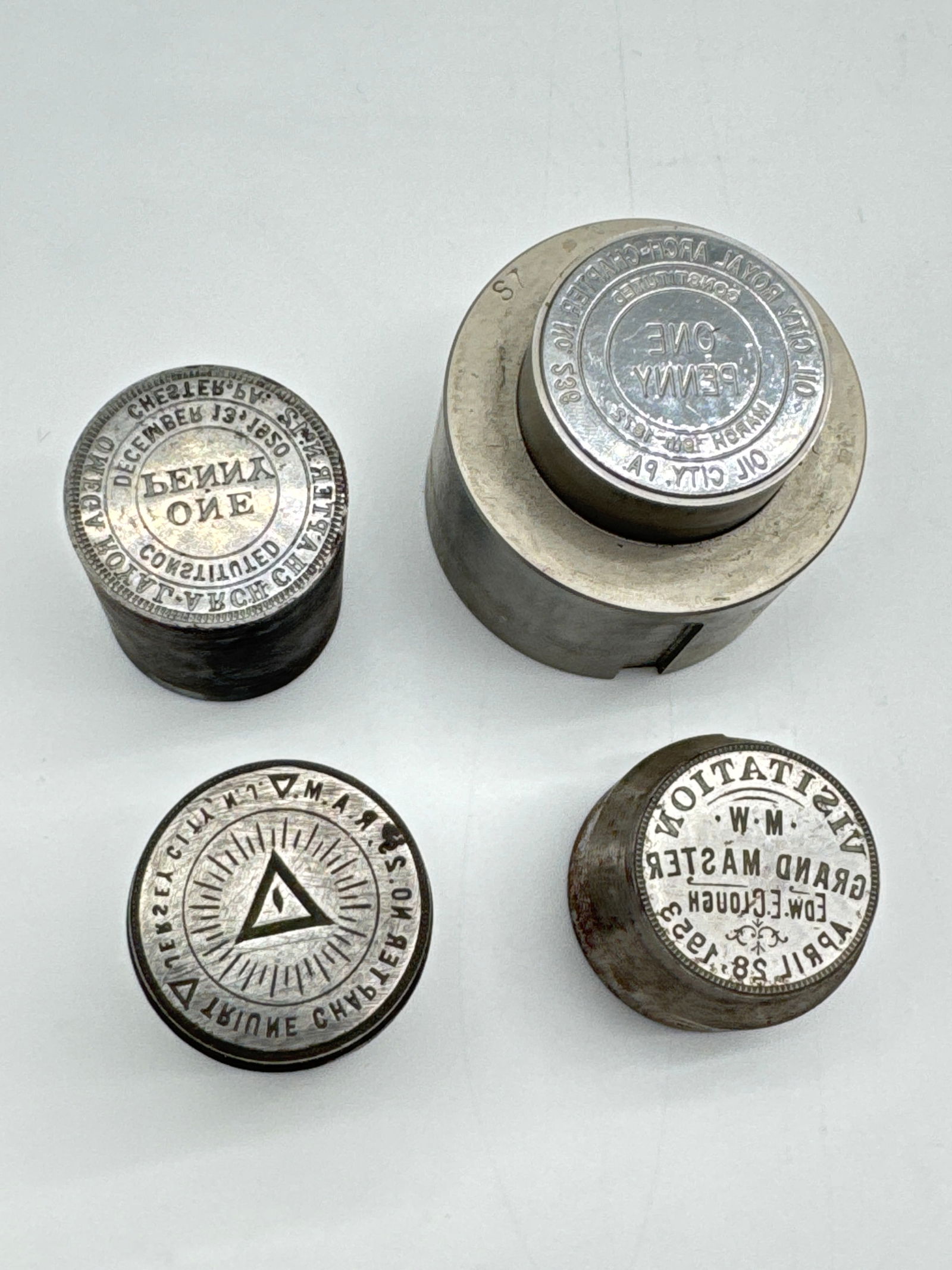 Masonic and Fraternal Organization Metal Stamp Dies (119 white) (1 of 7)
