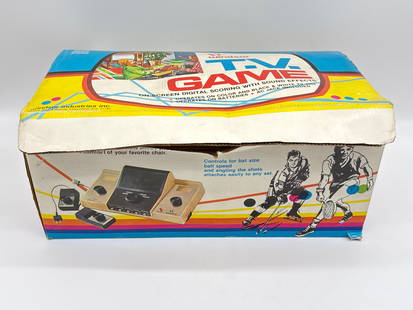 Vintage Windsor Magnavox TV Game Console Set with Box & Controllers (169white): Step back into the earliest era of home gaming with this vintage Windsor-branded TV Game Console, a Pong-style system produced in collaboration with Magnavox. This retro console includes controls for