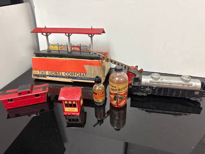 Vintage Lionel Train Station & Model Railroad Accessories – With Colber Track Cleaner & (042: Vintage Lionel Train Station & Model Railroad Accessories – With Colber Track Cleaner & Life-Like Smoke Fluid – Sold As-IsCalling all toy train tinkerers and nostalgia junkies—this gritty little