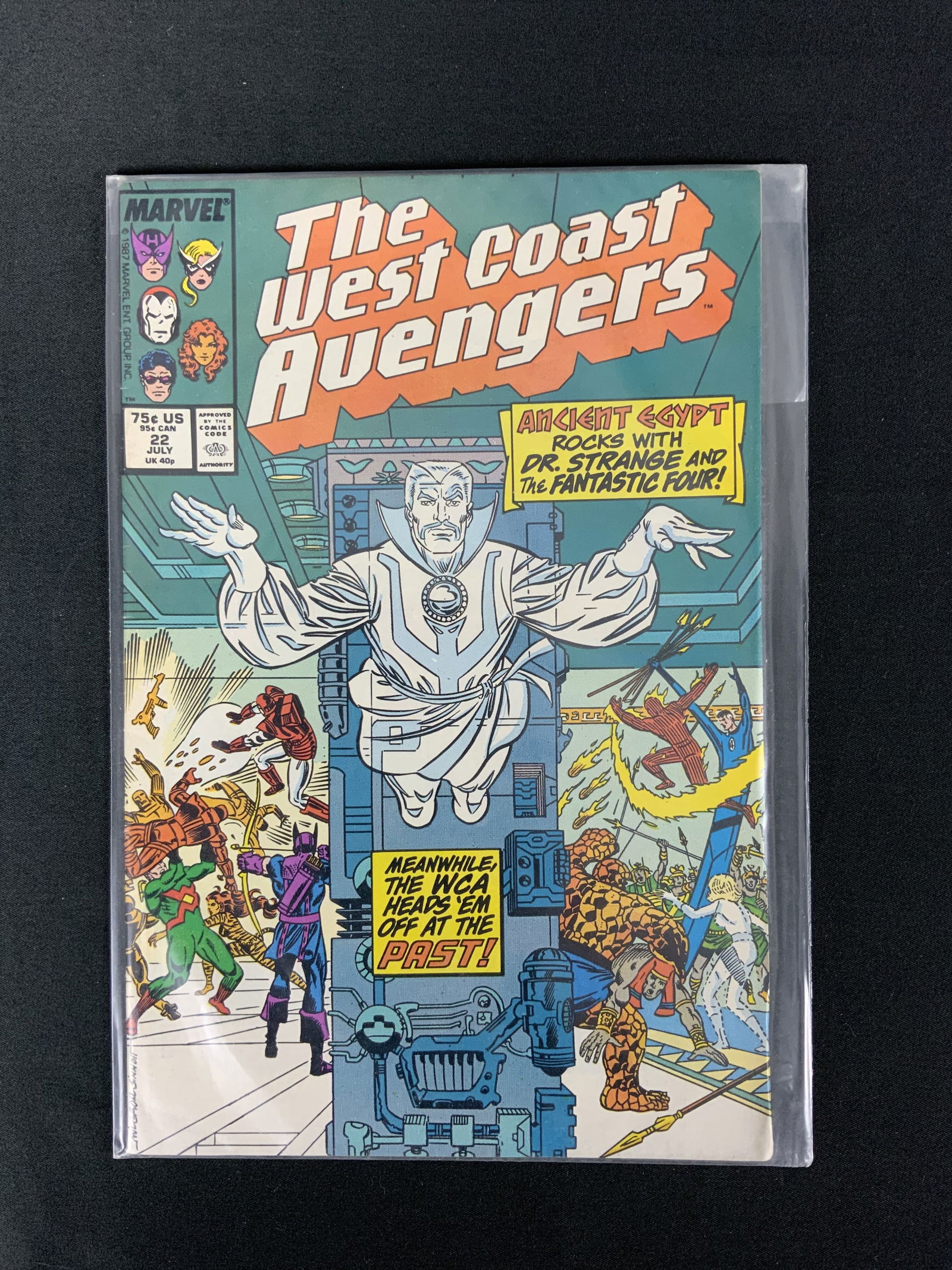 West Coast Avengers #22 (Newsstand Edition) 1987 (1 of 2)