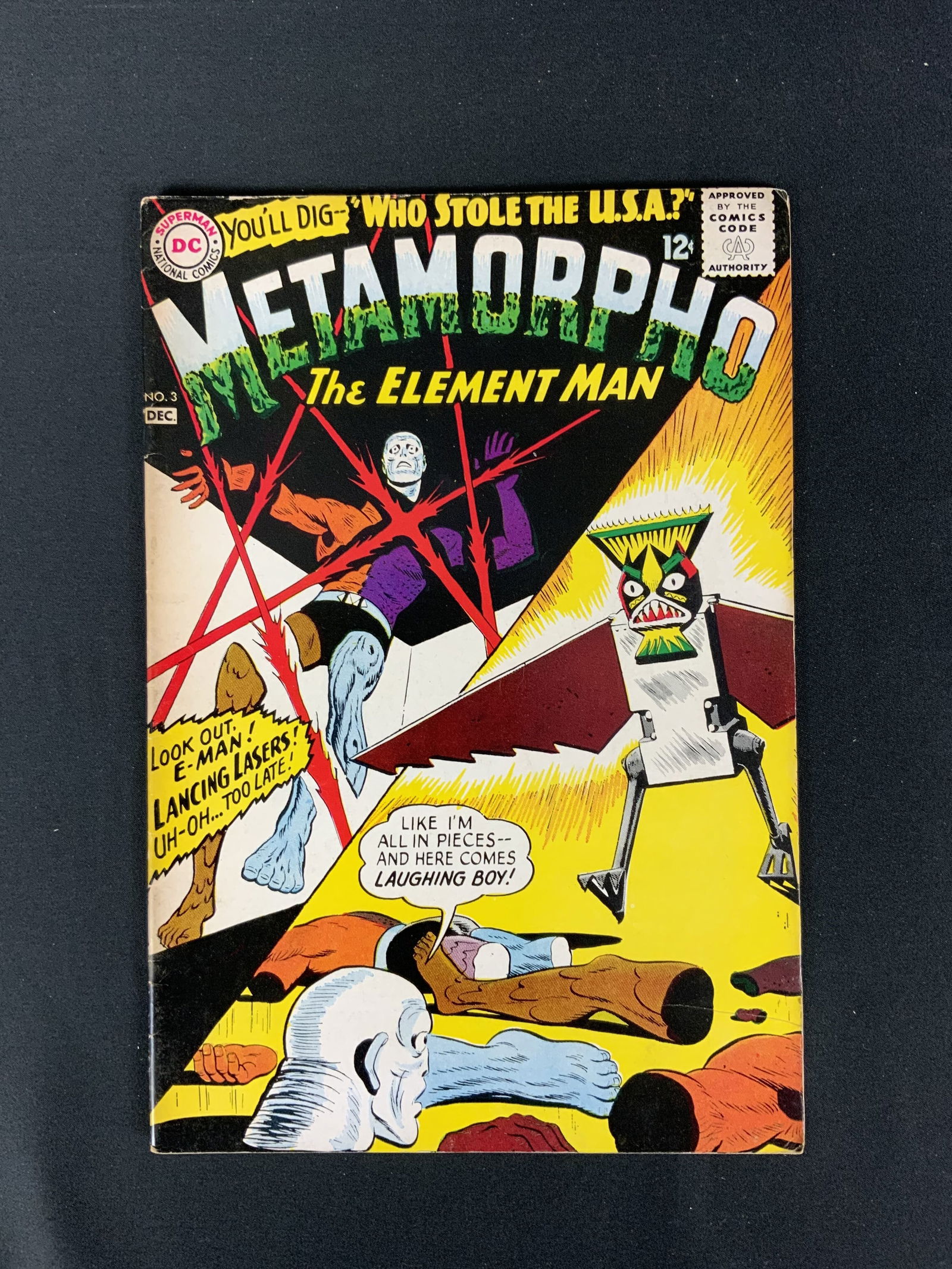 Metamorpho #3 1965: DC comics : Metamorpho / N°3 VO / Written by Bob Haney Art by Ramona Fradon Charles Paris