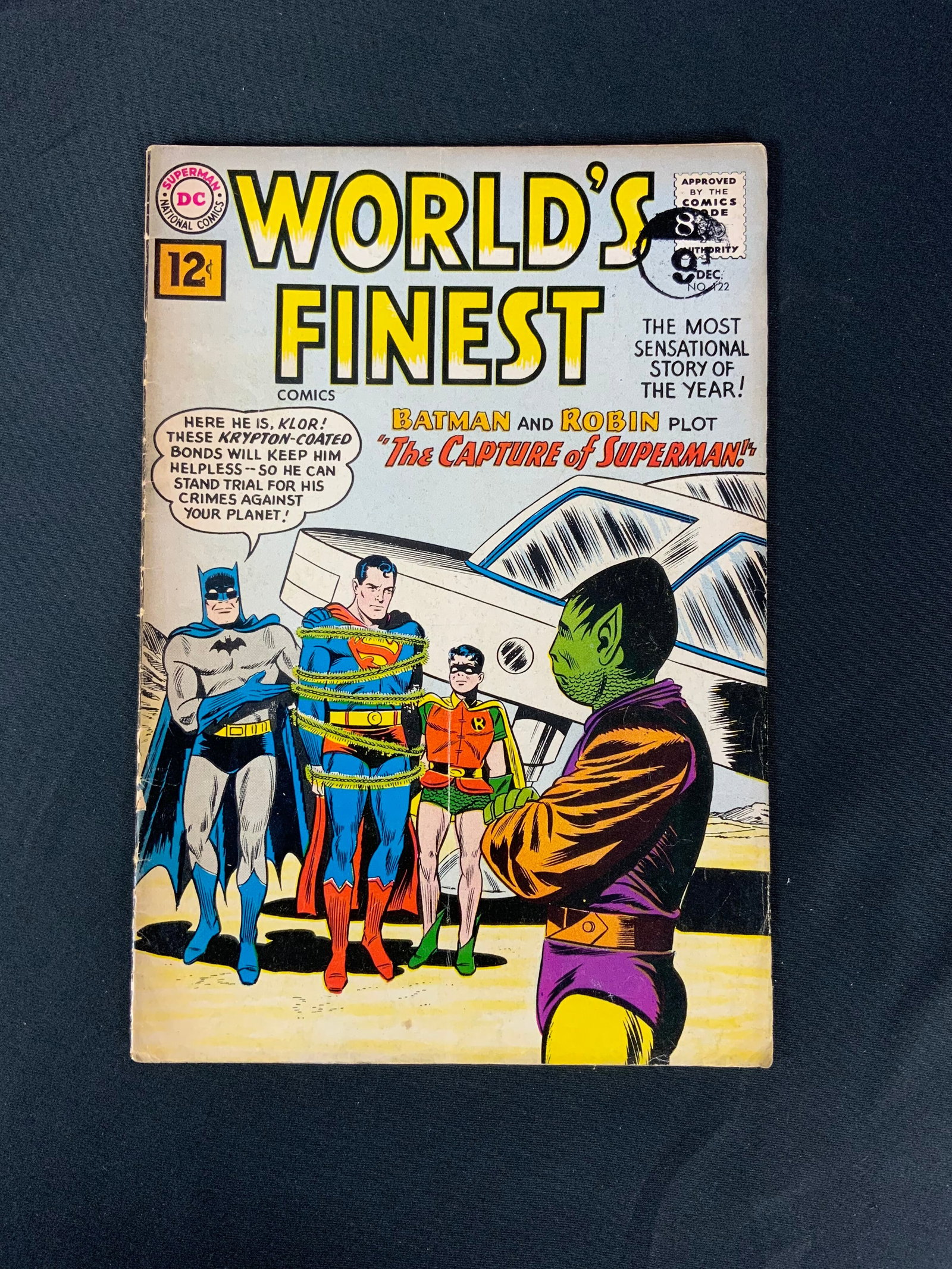 World s Finest Comics #122 1961: DC comics : World s Finest Comics / N°122 VO / Written by Henry Boltinoff Art by Henry Boltinoff / First 12 cent issue in titled series