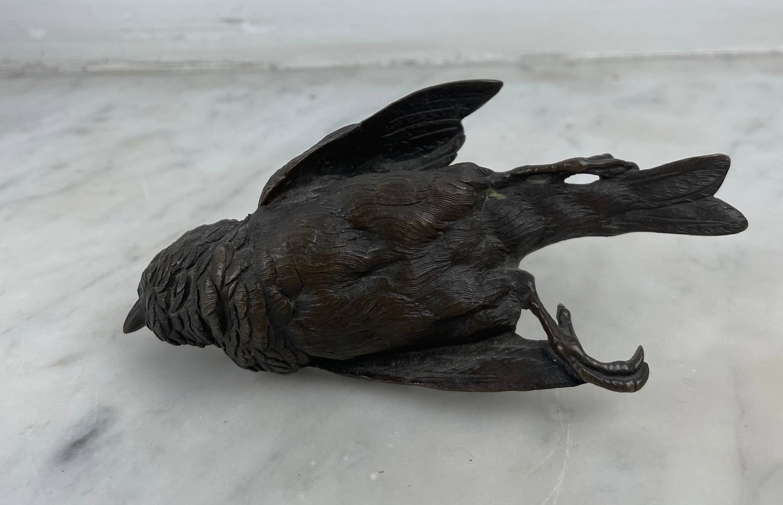 Wall bronze. Wall bronze representing a dead bird.: Wall bronze. Wall bronze representing a dead bird.