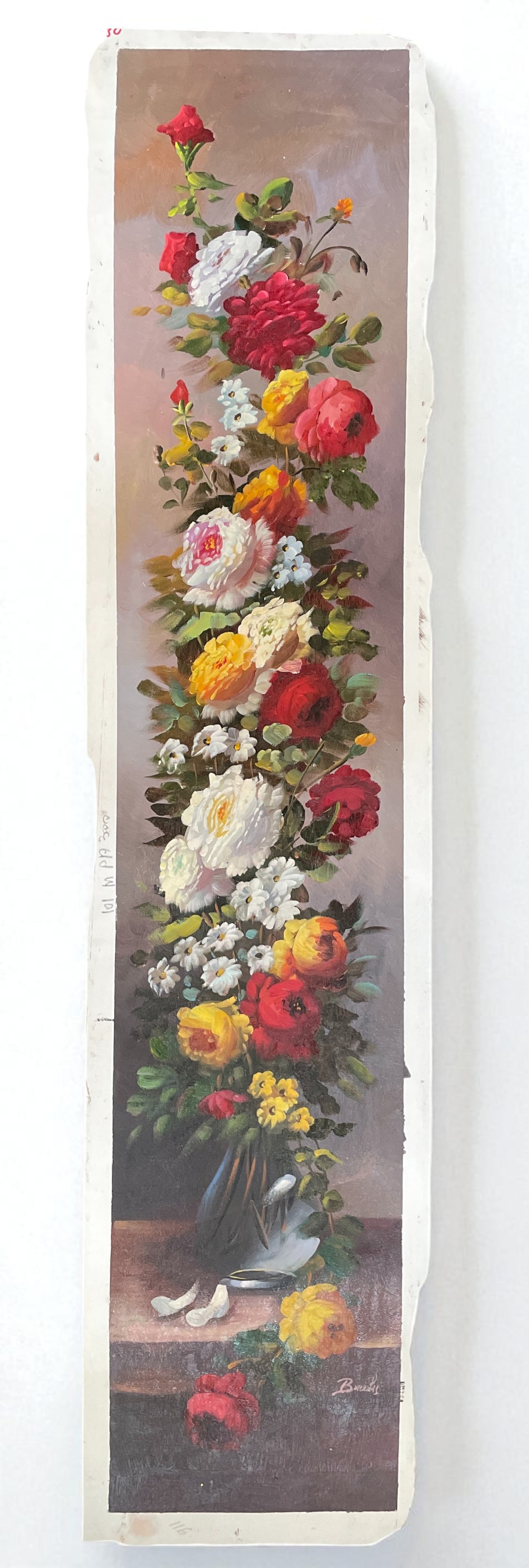 Brooks Peter (20th century, European Decorative School) – Tall floral arrangement in a ceramic (1 of 4)